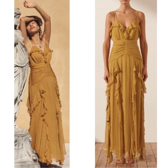 shona joy leonie backless frill maxi dress Shona Joy main image 0